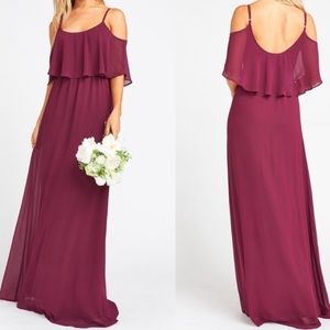 ShowMeYourMuMu Caitlin Maxi Ruffle Dress